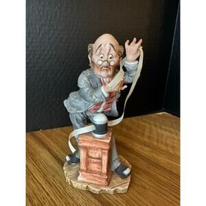 Lefton Porcelain Stockbroker Statue Figurine